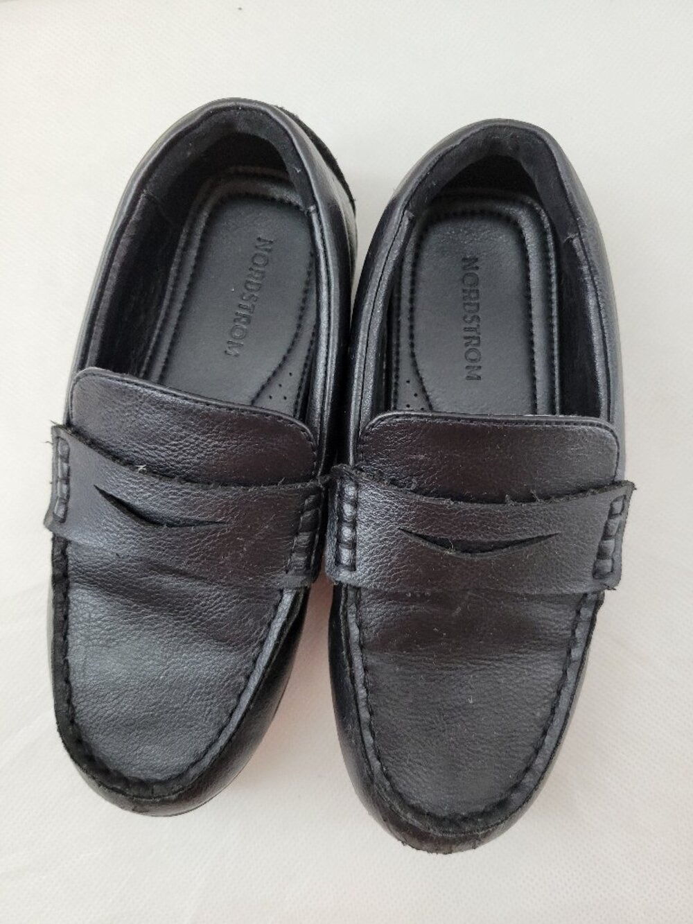 Nordstrom Shoes Little Boys 13M Black Slip-on Penny Loafer Rubber Sole